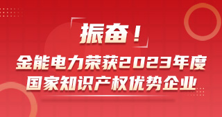 振奮！金能電力榮獲2023年度國家知識產(chǎn)權(quán)優(yōu)勢企業(yè)
